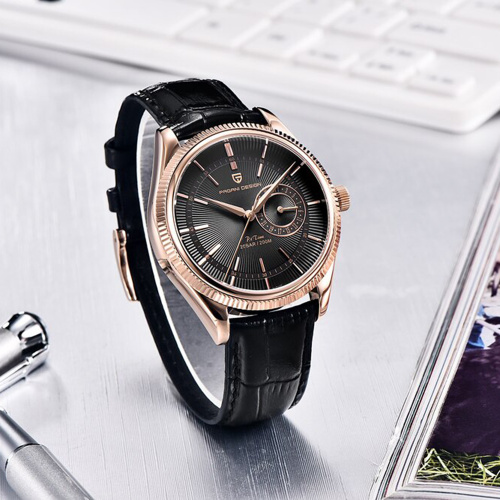 Годинник чоловічий Pagani Design PD-1689 Gold-Black-2